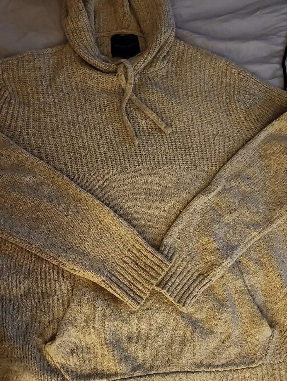 American Eagle Outfitters Men's Crewneck Hoodie Sweater in Grey